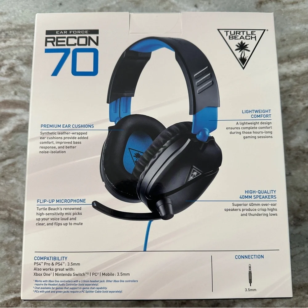 Recon 70 Gaming Headset - Black and Blue